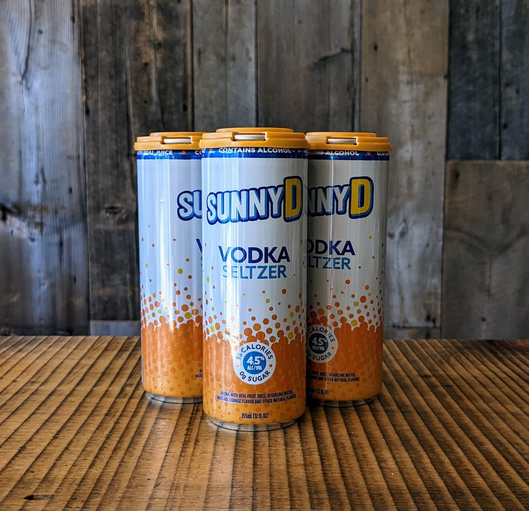 Sunny D Vodka Seltzer 4pk 12 oz Cans - Applejack