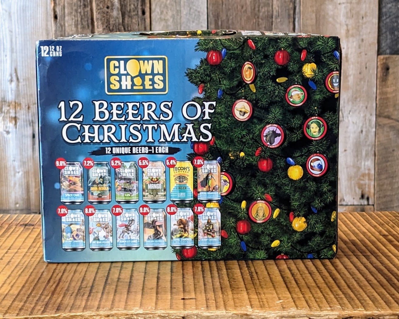 Clown Shoes 12 Beers of Christmas 2023 (12Pack 12 oz Cans) Little Town Brews