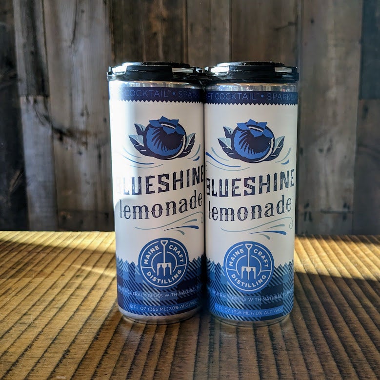 Maine Craft Blueshine Lemonade (12 oz Can) Little Town Brews